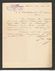 k.k. naturhistorisches Hofmuseum, Intendanzakten 1885-1896 (Hauer), Aktenzahl Z.296.A/1890, Seite 1
